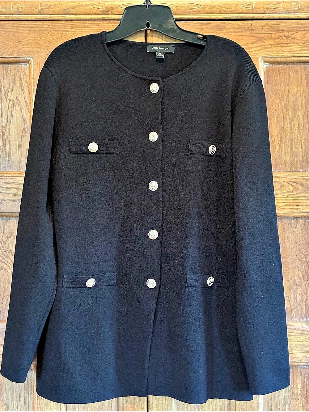 Ann Taylor Button-Front Jacket Like New Size L